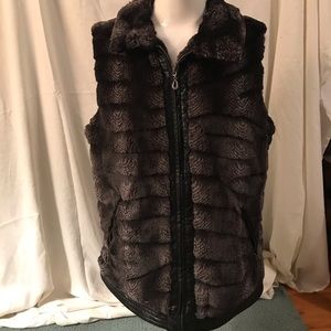 Faux fur vest